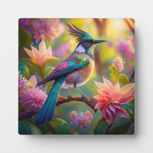Plaque Photo Geai à tête verte, oiseau de fantaisie