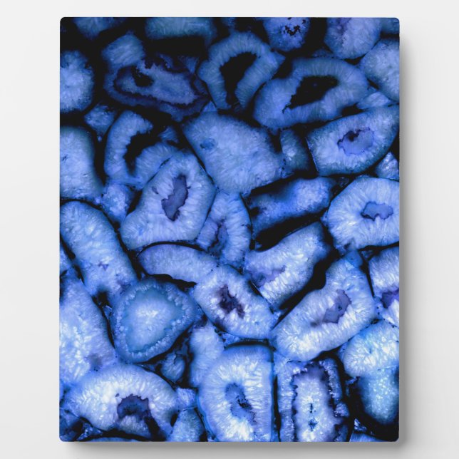 Plaque Photo Géodes Agate Quartz Bleu (Devant)