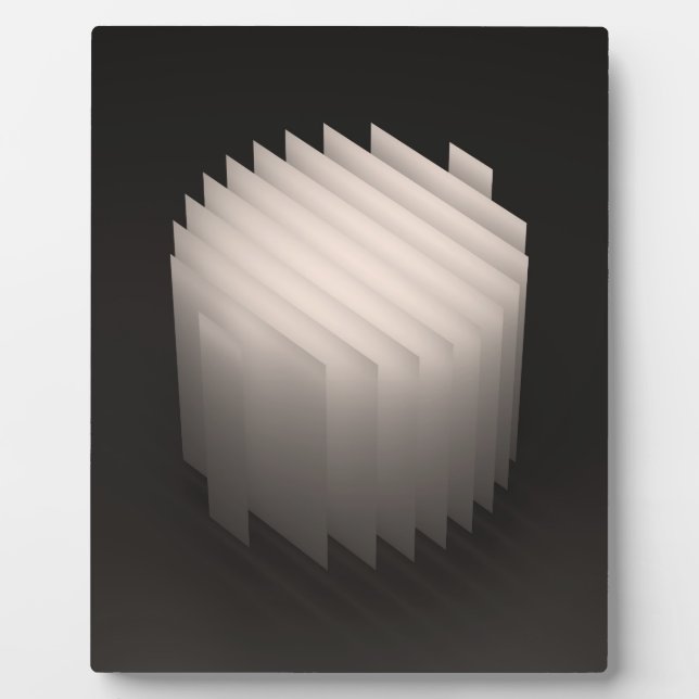 Plaque Photo Geometric Shapes 3D: cylinder (Devant)