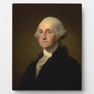 Plaque Photo George Washington 1er président américain par Stua