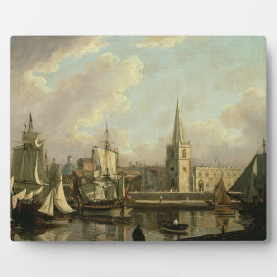 Plaque Photo George's Dock Basin, Liverpool, 1797 (huile sur ca