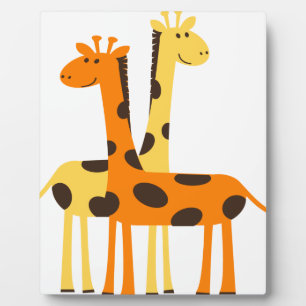 Plaque Photo girafe afrique safari faune