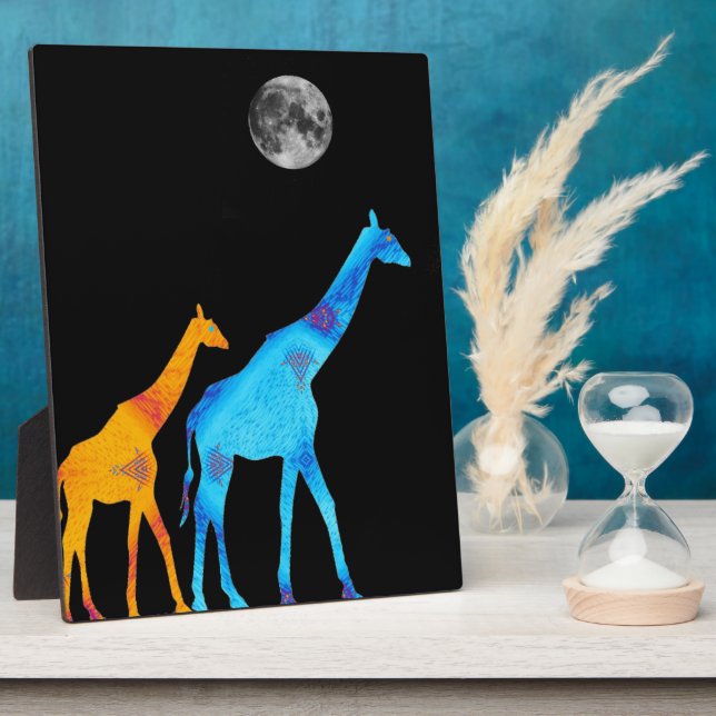 Plaque Photo Giraffe (Côté)