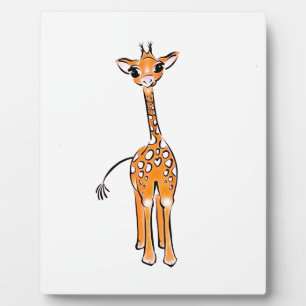 Plaque Photo Giraffe Bébé mignonne, animaux de safari