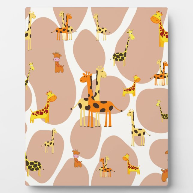 Plaque Photo Giraffes (Devant)