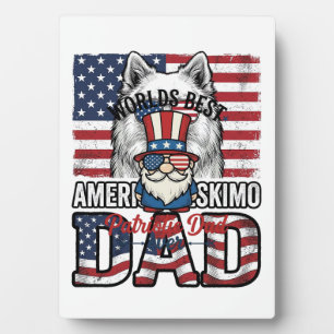 Plaque Photo Gnome de papa patriotique conception de chemise ve