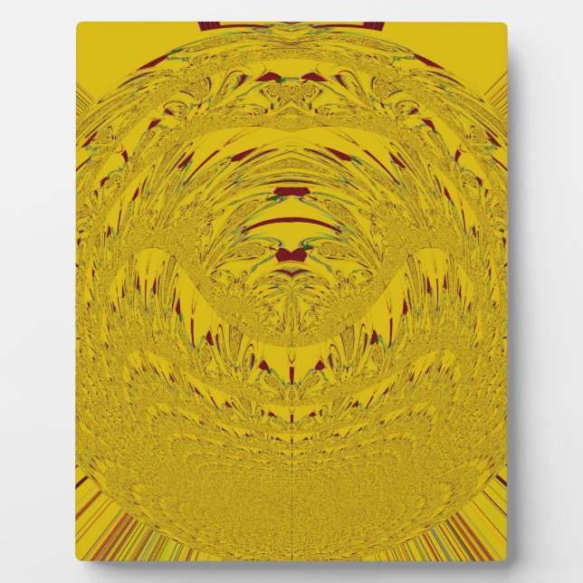 Plaque Photo Golden Lion Head Art (Devant)