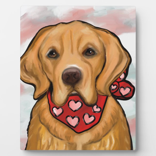 Plaque Photo Golden Retriever (Devant)