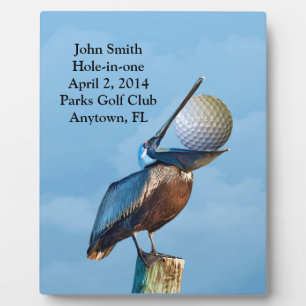Plaque Photo Golf Trou en un Commémoration personnalisable
