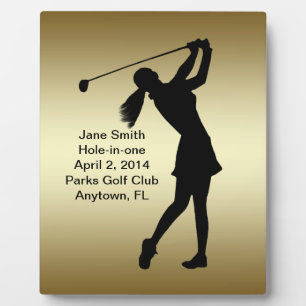 Plaque Photo Golf Trou en un Commémoration personnalisable