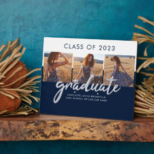 Plaque Photo Graduation 2023 Photo Collage Script Grad Keepsaké