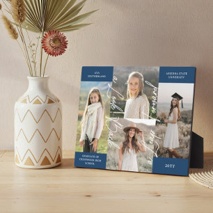 Plaque Photo Graduation Alors & Maintenant Grad Photo Collage G