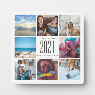 Plaque Photo Graduation Cute Squared Chic Moderne