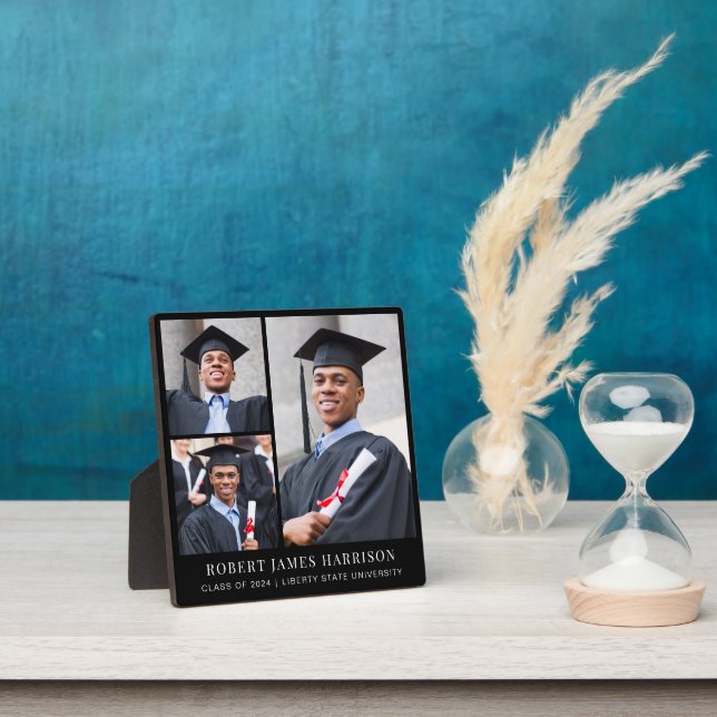Plaque Photo Graduation Photo Collage noir (Insitu)