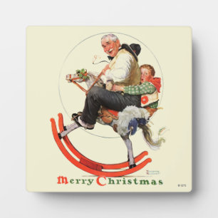 Plaque Photo Grampes sur Rocking Horse