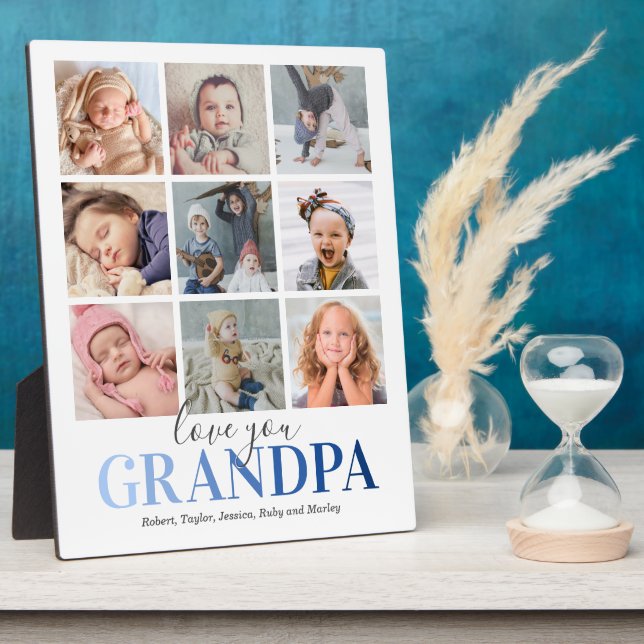Plaque Photo Grand-père Cadeau | Love You Photo (Côté)