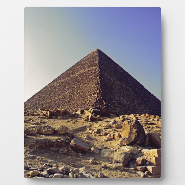 Plaque Photo Grande Pyramide de Gizeh Khoufou (Devant)