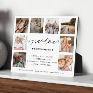 Plaque Photo Grandma Définition Script Photo Collage Keepsaké