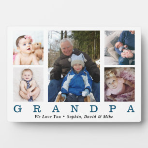 Plaque Photo Grandpa Fête des pères photo Collage personnalisé