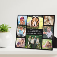 Grandparents Love You 8 Photo Collage noir