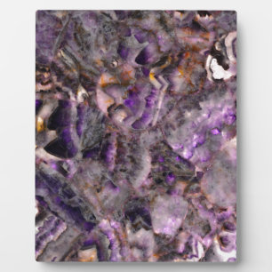 Plaque Photo Granite de marbre de quartz d'améthyste violet abs