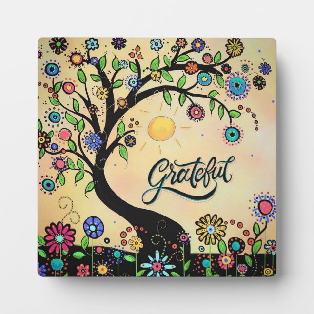 Plaque Photo Grateful (design original) (Devant)