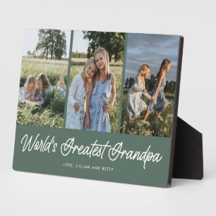 Plaque photo Green 3 du plus grand grand papy du m
