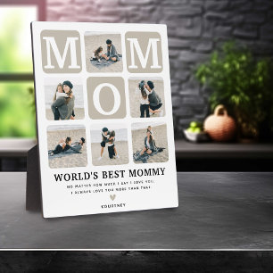 Plaque Photo Grille de photos multiples moderne Cadeau MAMAN mi