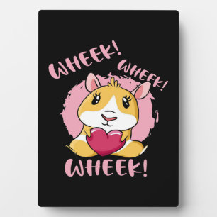 Plaque Photo Guinée Coeur de cochon Wheek Bébé mignon Amateur