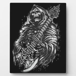 Plaque Photo Guitare de faucheuse Grim