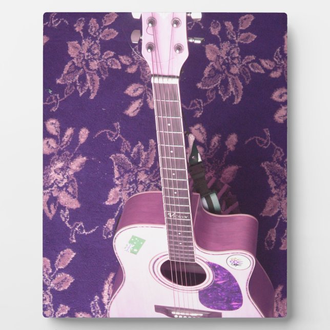 Plaque Photo Guitare vintage : Le rêve de style africain (Devant)
