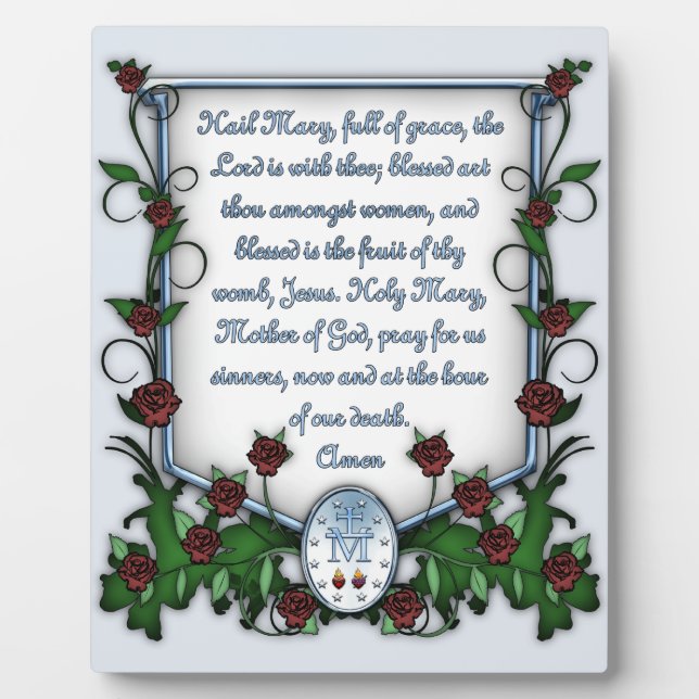 Plaque Photo Hail Mary (Devant)