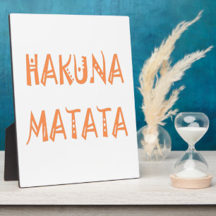 Plaque Photo Hakuna Matata - Art Tribal Africain