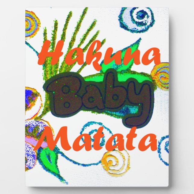 Plaque Photo Hakuna Matata Baby.png (Devant)