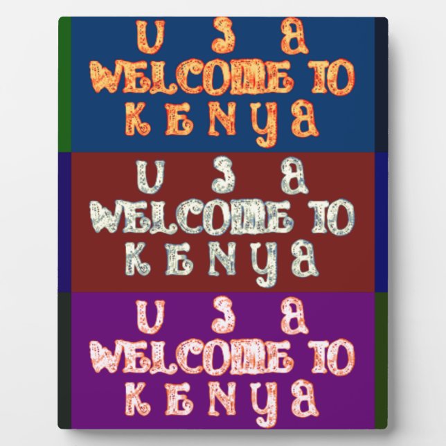 Plaque Photo Hakuna Matata Bienvenue au Kenya.png (Devant)