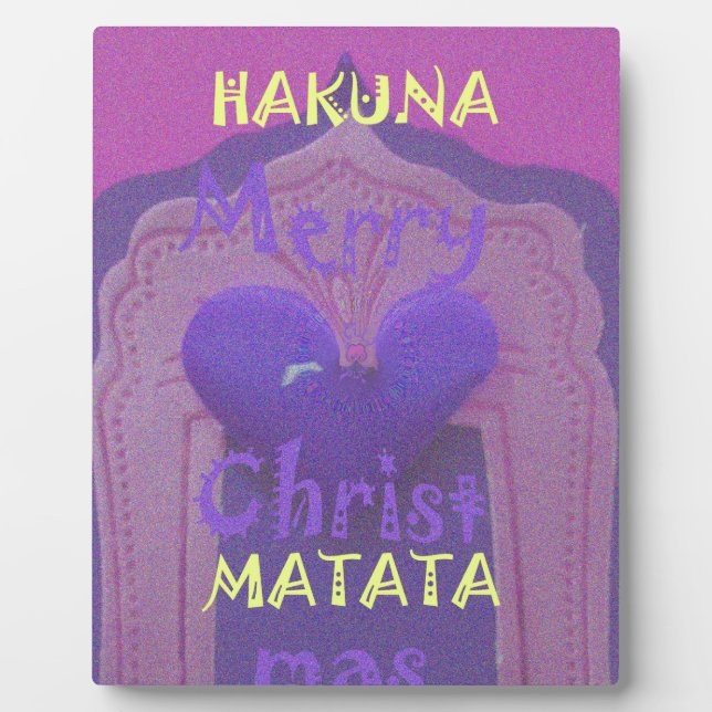 Plaque Photo Hakuna Matata Merry Christmas Love Design.jpg (Devant)