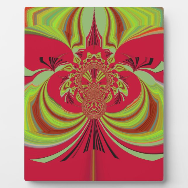 Plaque Photo Hakuna Matata red yellow design (Devant)