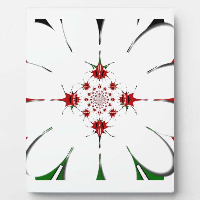 PLAQUE PHOTO HAKUNA MATATA ROUGE VERT (Devant)