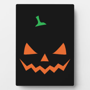 Plaque Photo Halloween - drôle de citrouille d'halloween