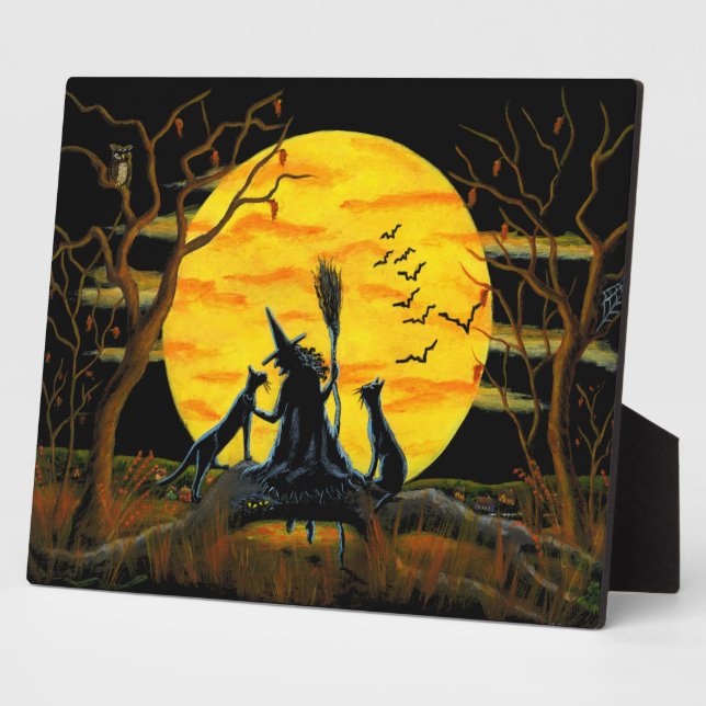 Plaque Photo Halloween Imprimer "Patience, Nears d'Halloween" (Côté)