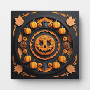 Plaque Photo Halloween Papercuat Mandala
