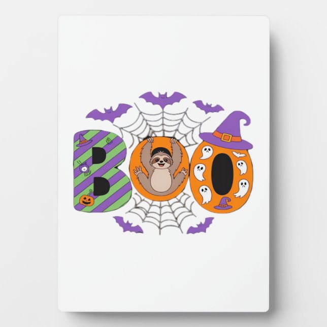 Plaque Photo Halloween Sloth Cute Essential T-Shirt (Devant)