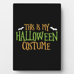 Plaque Photo Halloween - Voici Mon Costume D'Halloween