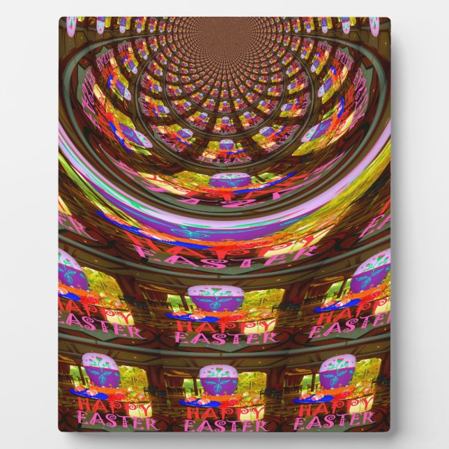 Plaque Photo Happy Easter voeux Salutations Graphiques sans fil (Devant)