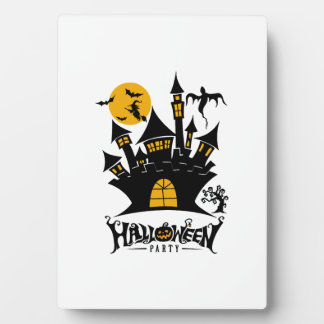 Plaque Photo happy Halloween, Halloween party, funny Halloween