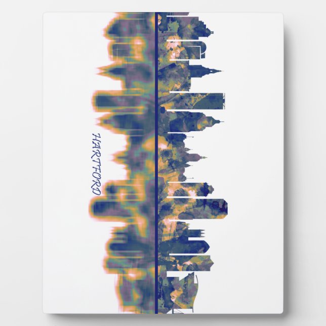 Plaque Photo Hartford Skyline (Devant)