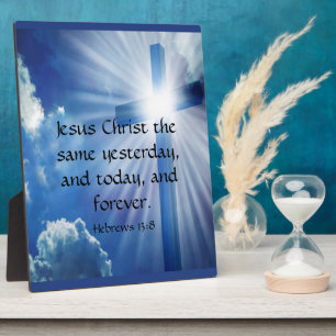 Plaque Photo Hébreux 13:8