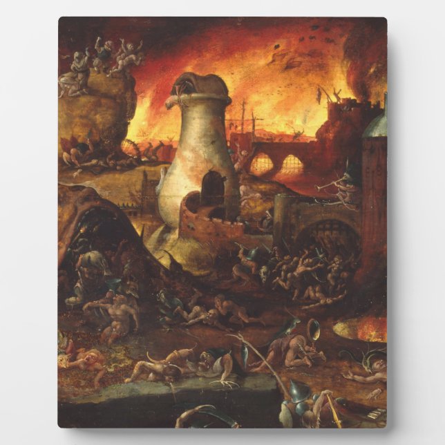 Plaque Photo Hieronymus Bosch - Enfer (Devant)