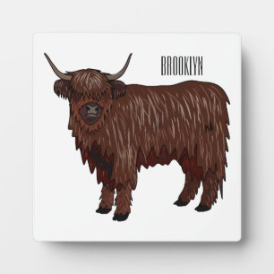Plaque Photo Highland cow