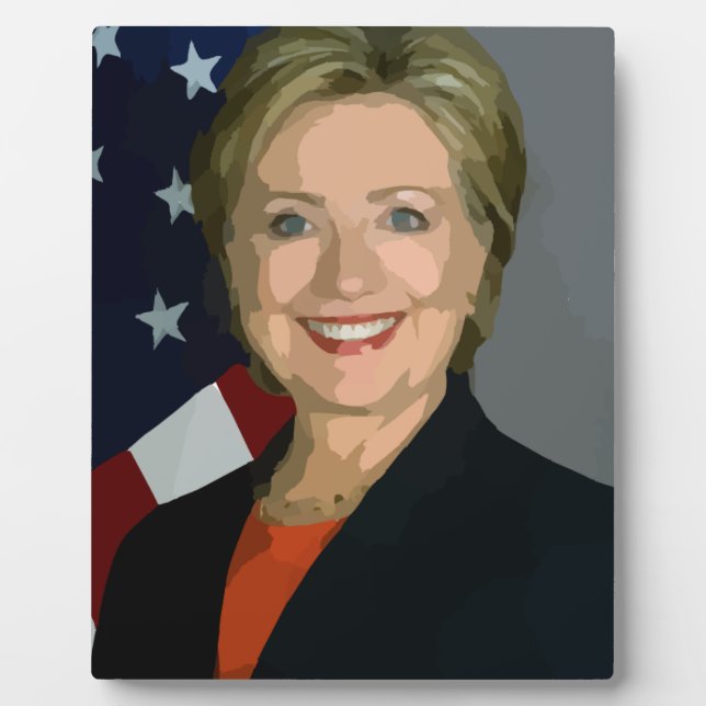 Plaque Photo hillary clinton (Devant)